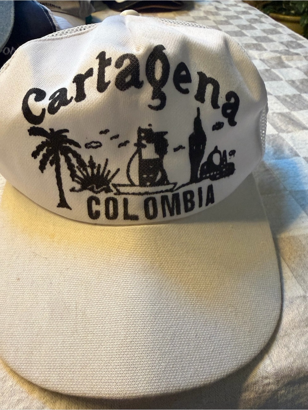 Cartagena Colombia White Snapback Hat